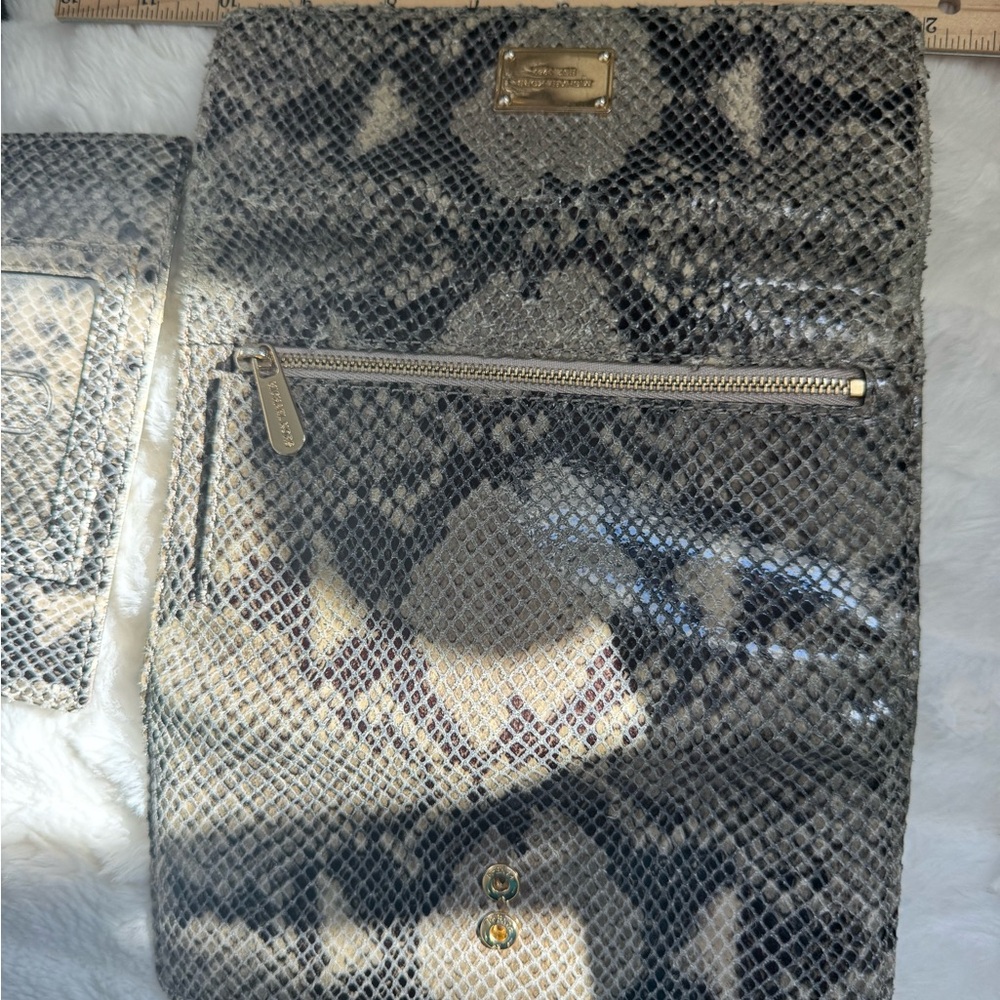 Michael Kors Python Pattern Shoulder Bag - Tan - image 7